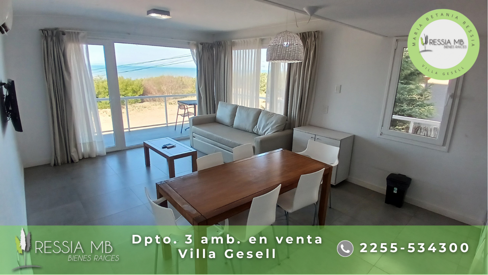 Venta de dpto. 3 amb - Av. costanera y Paseo 150 - Complejo Espacio Marina - Villa Gesell