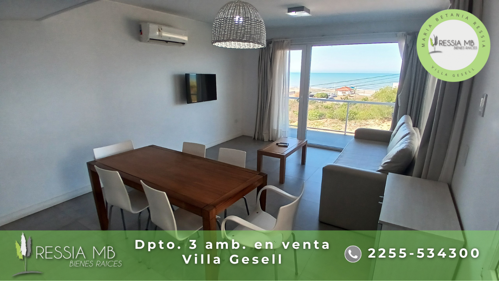 Venta de dpto. 3 amb - Av. costanera y Paseo 150 - Complejo Espacio Marina - Villa Gesell