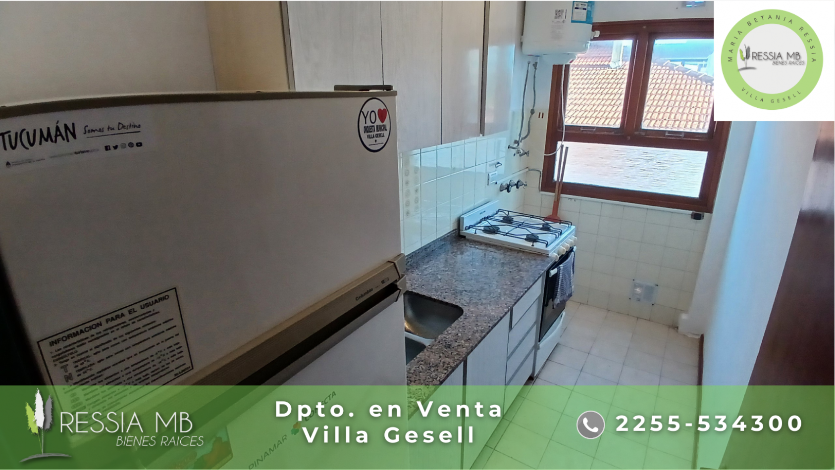 Dpto. en venta -  2 ambientes - EDIFICIO PUNTO Y APARTE - Av. 1 entre 110 y 111 - Villa Gesell