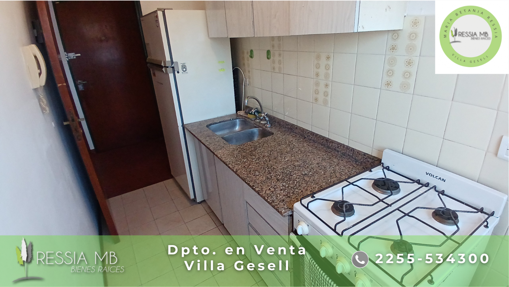 Dpto. en venta -  2 ambientes - EDIFICIO PUNTO Y APARTE - Av. 1 entre 110 y 111 - Villa Gesell