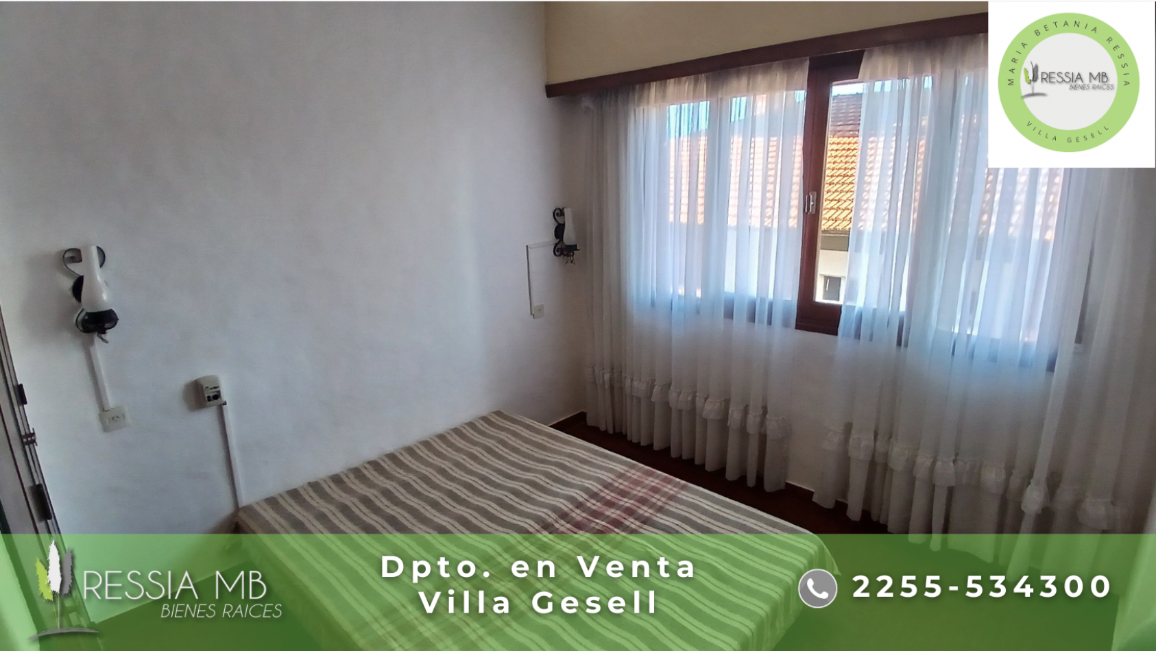 Dpto. en venta -  2 ambientes - EDIFICIO PUNTO Y APARTE - Av. 1 entre 110 y 111 - Villa Gesell