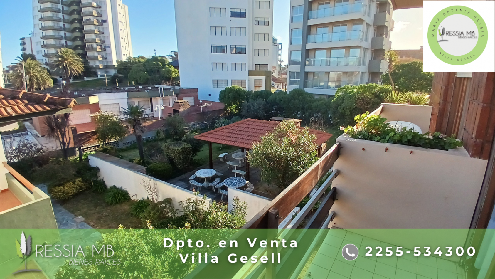 Dpto. en venta -  2 ambientes - EDIFICIO PUNTO Y APARTE - Av. 1 entre 110 y 111 - Villa Gesell