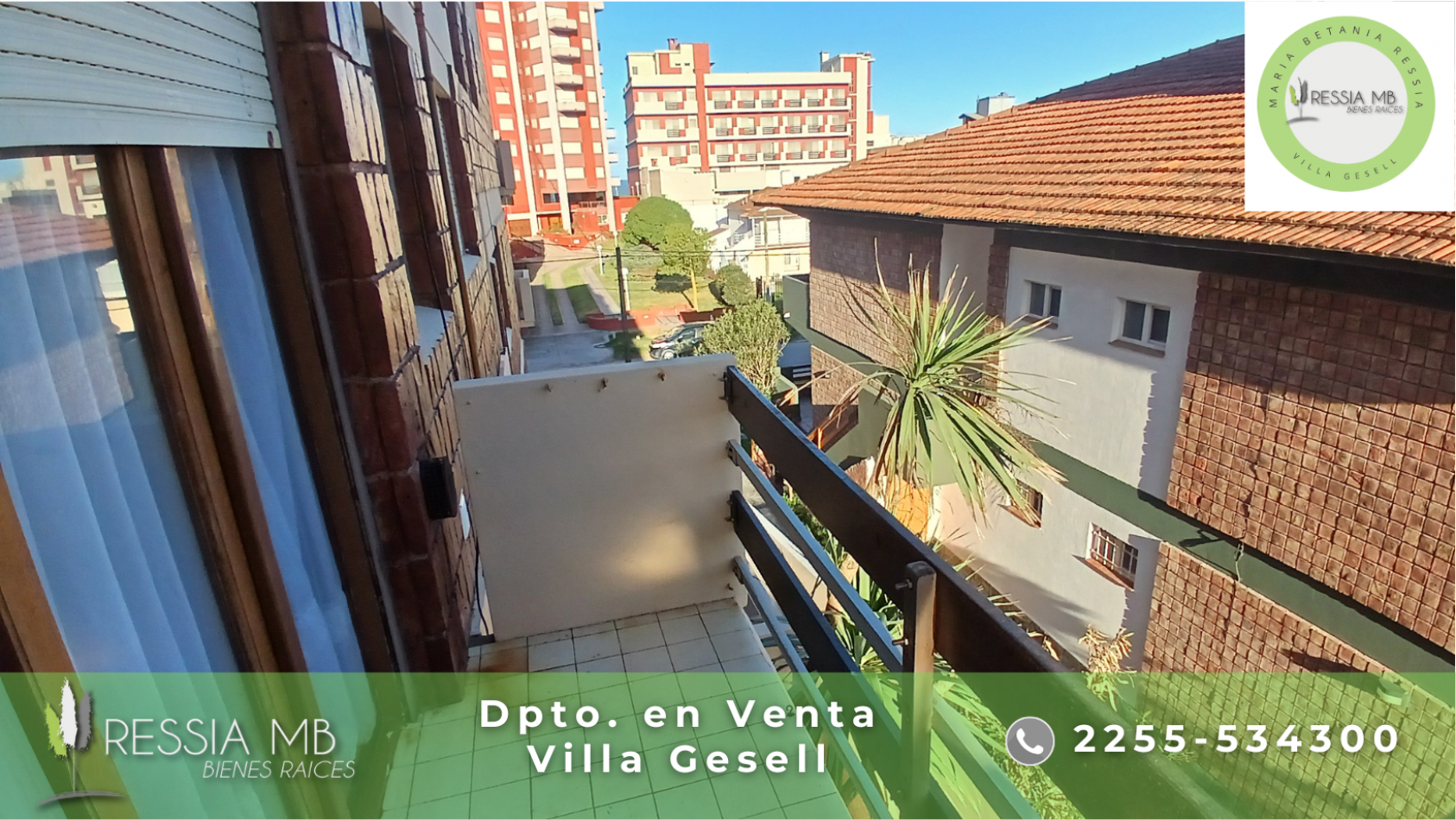Dpto. en venta -  2 ambientes - EDIFICIO PUNTO Y APARTE - Av. 1 entre 110 y 111 - Villa Gesell
