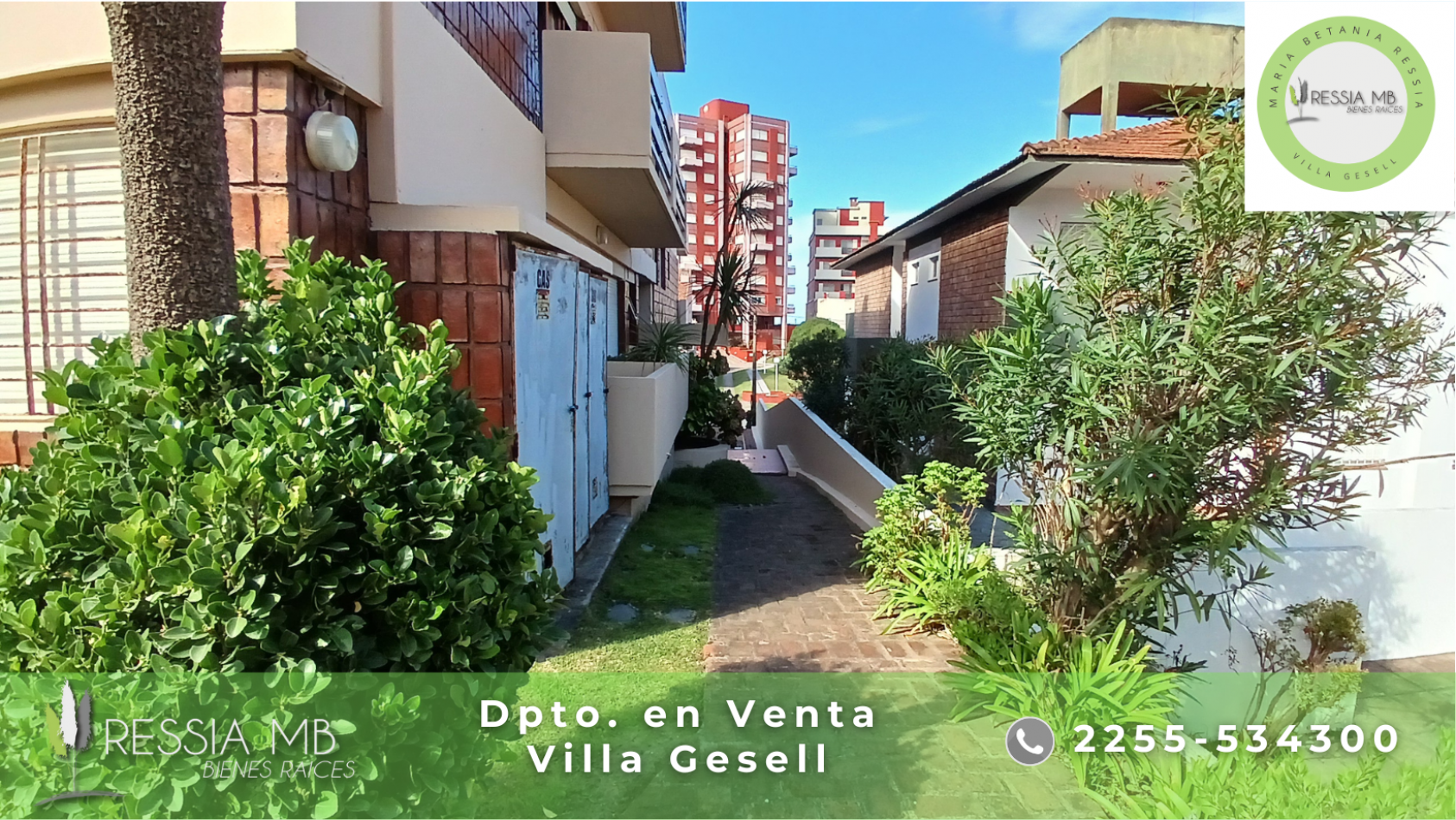 Dpto. en venta -  2 ambientes - EDIFICIO PUNTO Y APARTE - Av. 1 entre 110 y 111 - Villa Gesell