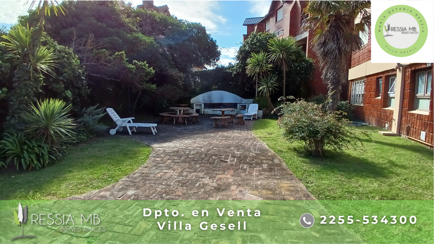 Dpto. en venta -  2 ambientes - EDIFICIO PUNTO Y APARTE - Av. 1 entre 110 y 111 - Villa Gesell