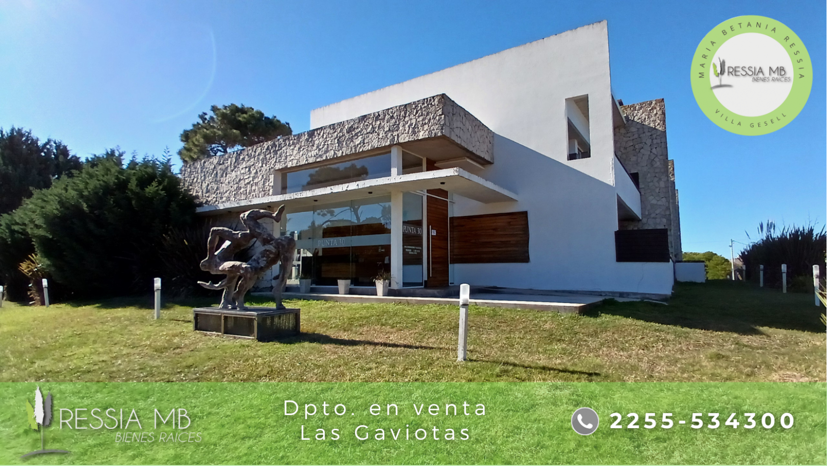 Dpto. en venta - 2 amb. en PB - COMPLEJO PUNTA 30 - Calle 30 y Punta del Este - Las Gaviotas