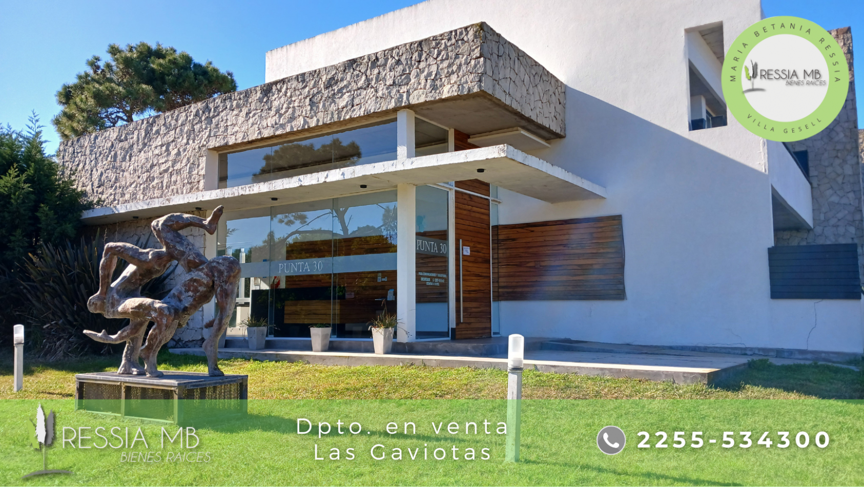 Dpto. en venta - 2 amb. en PB - COMPLEJO PUNTA 30 - Calle 30 y Punta del Este - Las Gaviotas