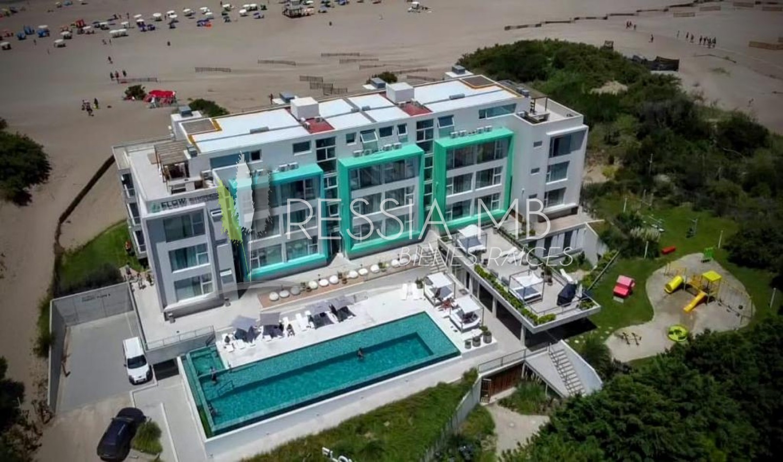 Dpto. en venta - 2 ambientes en terraza frente al mar - COMPLEJO FLOW - Las Gaviotas