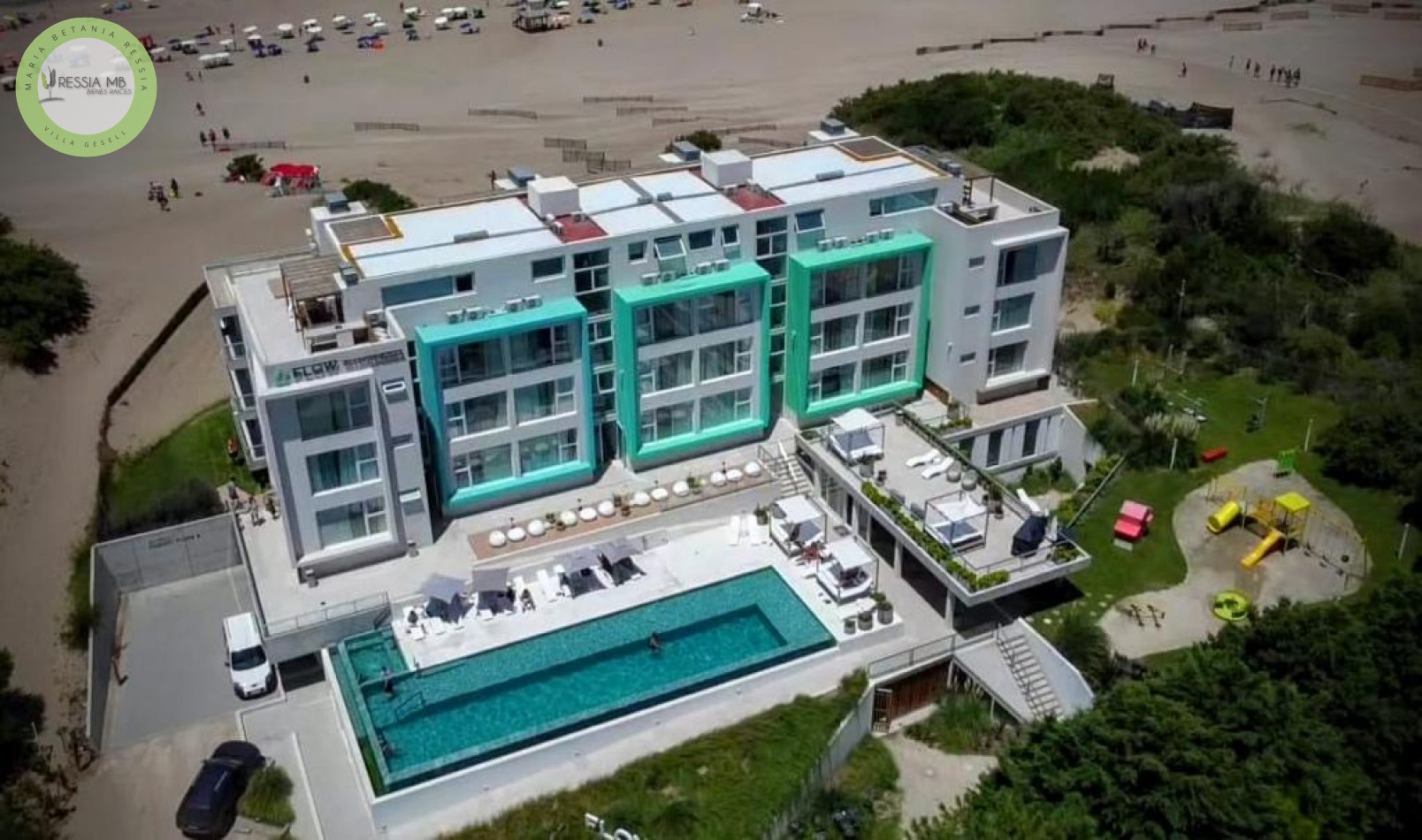 Dptos de 2 amb. en terraza premium frente al mar - Complejo FLOW - Las Gaviotas