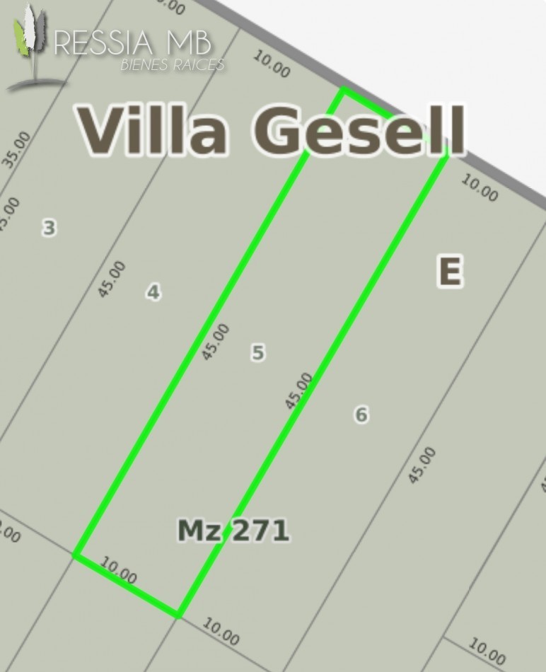 4 Lotes en venta - Calle 34 entre Punta Indio y Viña del Mar - 450 m² - Mar Azul