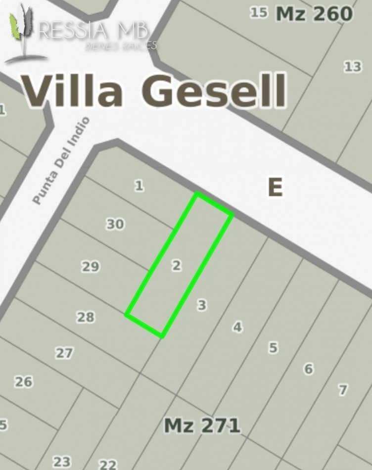 4 Lotes en venta - Calle 34 entre Punta Indio y Viña del Mar - 450 m² - Mar Azul