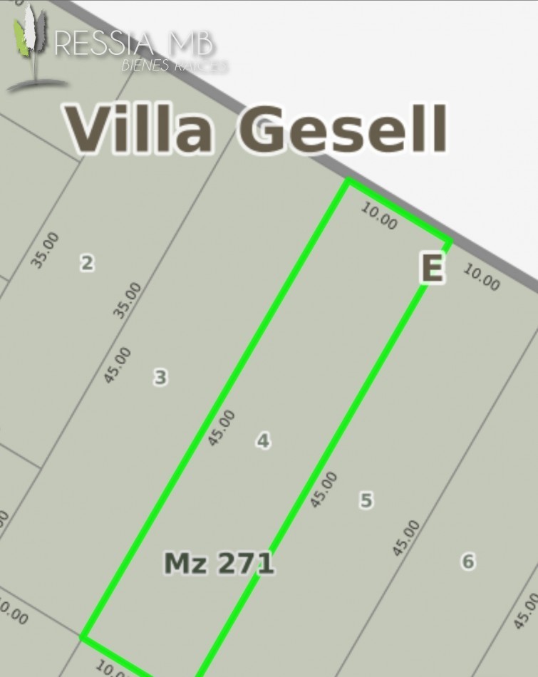 4 Lotes en venta - Calle 34 entre Punta Indio y Viña del Mar - 450 m² - Mar Azul