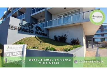 Venta de dpto. 3 amb - Av. costanera y Paseo 150 - Complejo Espacio Marina - Villa Gesell