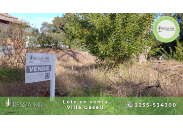 LOTE UNIFAMILIAR EN VENTA - EXCELENTE UBICACION - VILLA GESELL