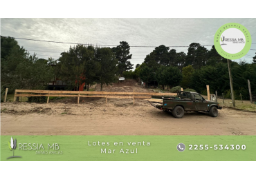 Venta de 2 lotes juntos o separados - Calle 41entre Nechochea y Miramar - Mar Azul