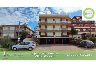Dpto. en venta -  2 ambientes - EDIFICIO PUNTO Y APARTE - Av. 1 entre 110 y 111 - Villa Gesell
