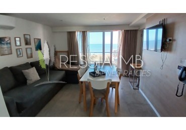 Dpto. en venta - 2 ambientes en terraza frente al mar - COMPLEJO FLOW - Las Gaviotas