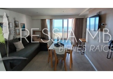 Dpto. en venta - 2 ambientes en terraza frente al mar - COMPLEJO FLOW - Las Gaviotas